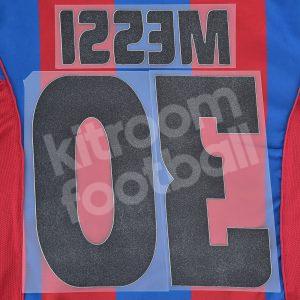 2004-06 Barcelona Home Name Number Set #30 MESSI Repro v3 - Image 3