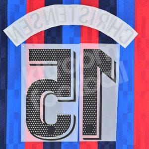 2022-23 Barcelona Home Name Number Set #15 CHRISTENSEN La Liga Repro - Image 3