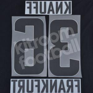 2021-23 Eintracht Frankfurt Cup Away Name Set #36 KNAUFF (Repro) - Image 3