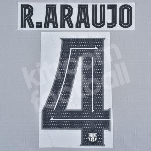 2022-23 Barcelona Third Name Number Set #4 R. ARAUJO Repro Cup