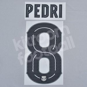 2022-23 Barcelona Third Name Number Set #8 PEDRI Repro Cup
