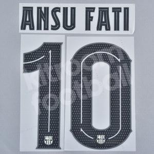 2022-23 Barcelona Third Name Number Set #10 ANSU FATI Repro Cup