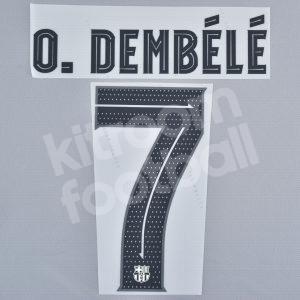 2022-23 Barcelona Third Name Number Set #7 O. DEMBÉLÉ Repro Cup