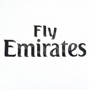 Fly Emirates Black Sponsor Patch Black Repro (27,5 * 10,6)