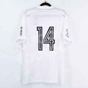 2014-15 Valencia CF Home  Player Issue Shirt #14 BERNAT (M) Adidas Homenaje Recopa Europa 1980