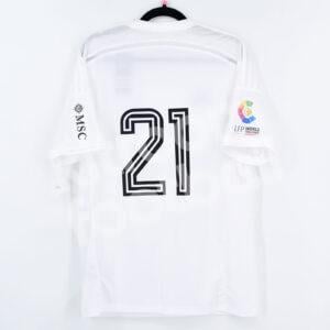 2014-15 Valencia CF Home Player Issue Shirt #21 PAREJO (M) Adidas Homenaje Recopa Europa 1980