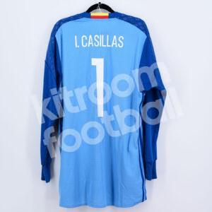 2016 Spain Goalkeeper Player Issue Shirt #1 IKER CASILLAS Last Match Adizero Size 8 BNWT vs Romania - Image 6