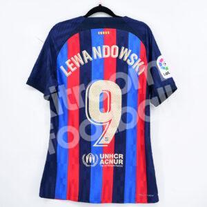 2022-23 Barcelona Home Shirt #9 LEWANDOWSKI Match Un Worn Issue