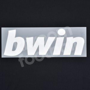 BWIN White Sponsor Patch Real Madrid With Transparent Border 27cm - Image 1