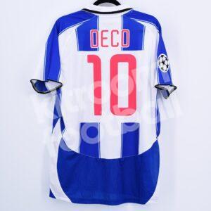 2003-04 Porto Retro Final Champions 2004 Home Shirt #10 DECO (Size L)