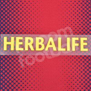 2012-13 Barcelona Preseason Home Herbalife Sponsor Patch Repro