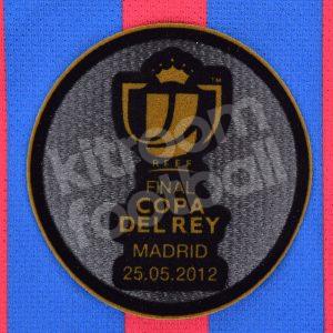 2011-12 Barcelona Final Copa del Rey 2012 vs Athletic Club Set Patch Repro - Image 1