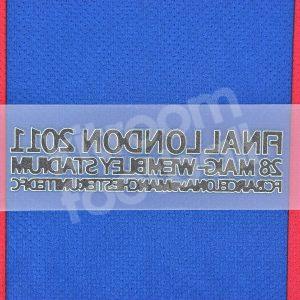 2010-11 Barcelona Champions League Final Wembley 2011 Match Details MDT Repro - Image 3