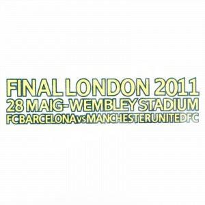 2010-11 Barcelona Champions League Final Wembley 2011 Match Details MDT Repro - Image 4