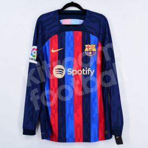 2022-23 Barcelona Home Player Issue Shirt #9 LEWANDOWSKI L LS La Liga - Image 3