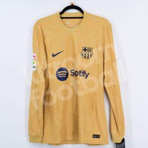 2022-23 Barcelona Away Player Issue Shirt  #8 PEDRI M LS La Liga - Image 3