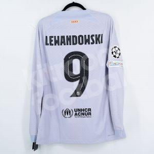 2022-23 Barcelona Third Player Issue Shirt  #9 LEWANDOWSKI L LS Champions League