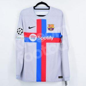 2022-23 Barcelona Third Player Issue Shirt  #9 LEWANDOWSKI L LS Champions League - Image 3