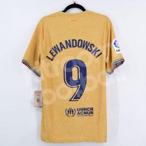 2022-23 Barcelona Away Match Shirt #9 LEWANDOWSKI (L) Dri-FIT ADV La Liga (DJ7642-715) - Image 1