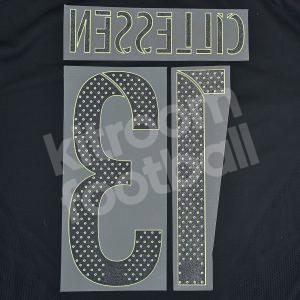 2016-17 Barcelona Goalkeeper Name Number Set #13 CILLESSEN Fluor Repro - Image 3