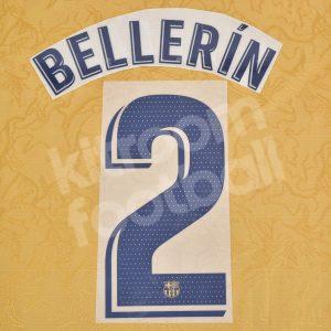 2022-23 Barcelona Away Name Number Set #2 BELLERÍN La Liga Repro