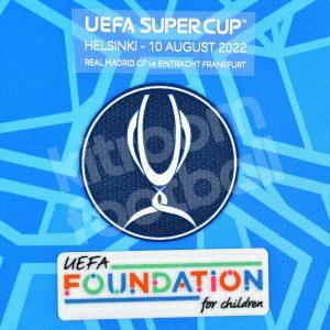 Official 2022-23 Real Madrid Supercup 2022 Patch Set + Match Details MDT GK