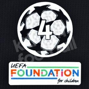 2021-24 Original Player Issue UEFA Champions League Starball Ajax 4 Winner Patch Set Sporting ID - Image 1