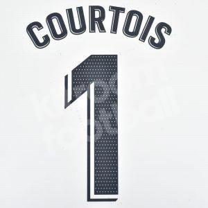 2022-23 Real Madrid Home Name Number Set #1 COURTOIS Repro La Liga