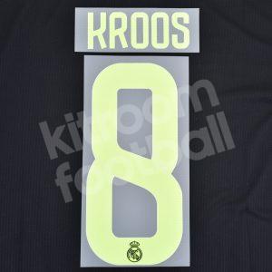 2022-23 Real Madrid Third Name Number Set #8 KROOS Cup Version Repro