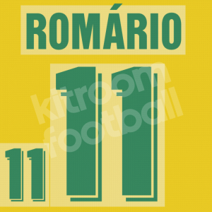 USA FIFA World Cup 1994 Brazil Name Set Home #11 ROMÁRIO Flock Repro - Image 1