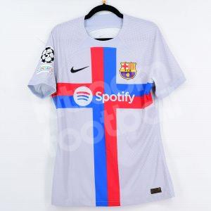 2022-23 Barcelona Third Shirt #8 PEDRI Match Un Worn Issue UCL - Image 3