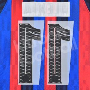 2022-23 Barcelona Home Name Number Set #11 ALEXIA Repro - Image 3