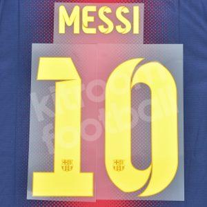 2012-14 Barcelona Home Name Number Set #10 MESSI Repro v3