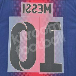 2012-14 Barcelona Home Name Number Set #10 MESSI Repro v3 - Image 3