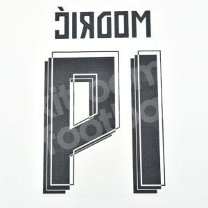 2015-16 Real Madrid Home Name Number Set #19 MODRIC Repro - Image 3