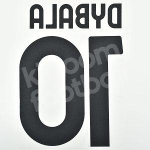 2020-22 Juventus Home Name Number Set #10 DYBALA Repro - Image 3