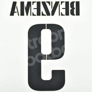 2022-23 Real Madrid Home Name Set #9 BENZEMA Ballon D'Or Repro - Image 3