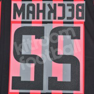 2008-09 AC Milan Home Name Number Set #32 BECKHAM Repro - Image 3