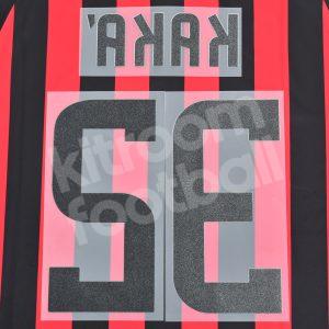 2008-09 AC Milan Home Name Number Set #22 KAKA Repro - Image 3