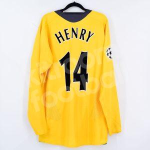 2006 Arsenal Player Issue Final Champions League Away Shirt #14 HENRY (Excellent) L - Image 1