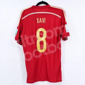 FIFA World Cup 2014 Spain Home Shirt Authentic #8 XAVI BNWT Size L Adizero