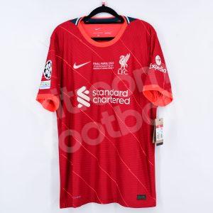2021-22 Liverpool Home Shirt Match #11 M. SALAH BNWT L Final Champions League - Image 3