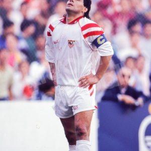 1992-93 Sevilla FC Home Shirt #10 MARADONA (XL) Front Runner Retro Vintage - Image 4