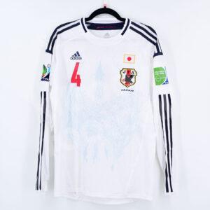 2013 FIFA Confederations Cup Japan Away Player Issue Shirt #4 HONDA (Excellent) LS - Image 3