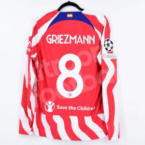 2022-23 Atletico Madrid Player Issue Home Shirt #8 GRIEZMANN LS M Champions League - Image 1