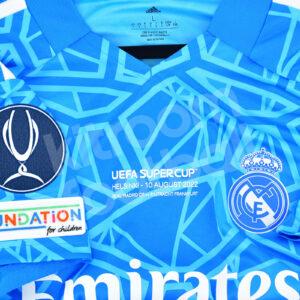2022-23 Real Madrid Goalkeeper Shirt #1 COURTOIS UEFA Supercup 2022 BNWT L SS - Image 4