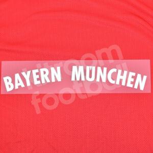 2013-17 Bayern Munchen Club Name Patch White Repro