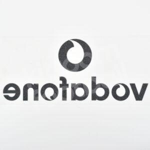 Manchester United Vodafone Sponsor Patch Black Repro - Image 3