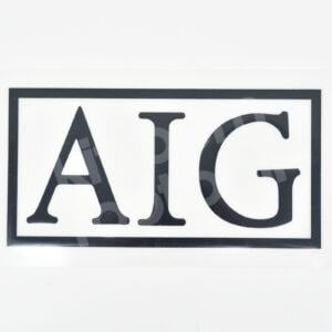 2006-07 Manchester United Away Black AIG Sponsor Patch Repro