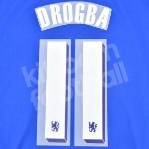 2011-12 Chelsea Home Name Number Set #11 DROGBA Repro Champions League